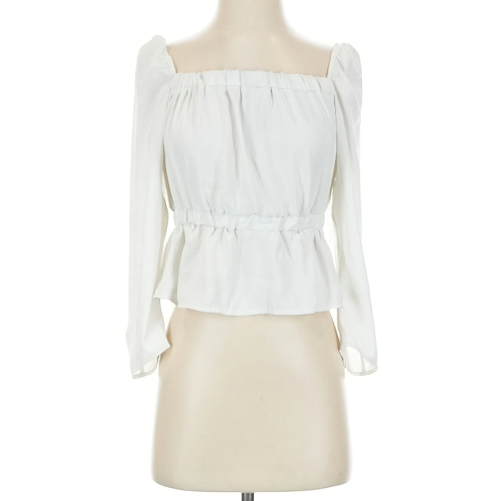 7 For All Mankind White Blouse Size XS